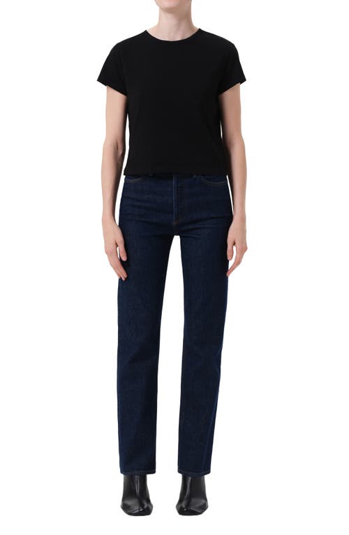 Agolde '90s Pinch Waist High Waist Straight Leg Jeans In Animal Print