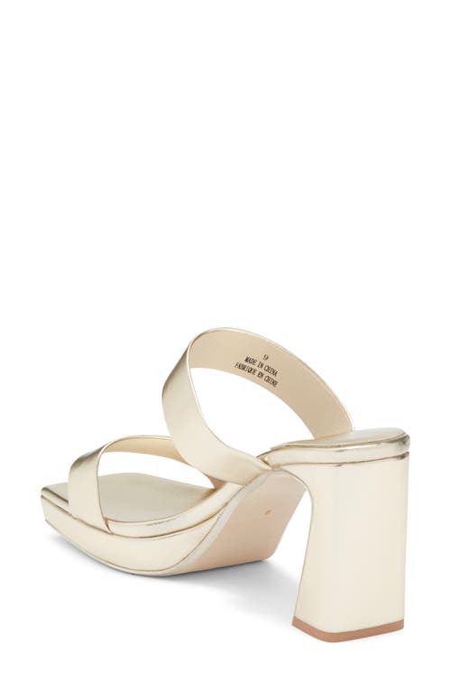Jeffrey Campbell Danity Platform Slide Sandal In Gold