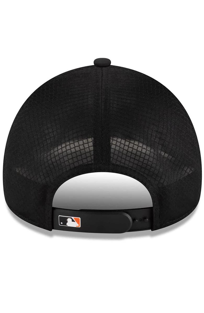 New Era Men's New Era Black Baltimore Orioles 2026 Batting Practice Apex 9FORTY Adjustable Trucker Hat, Alternate, color, Black