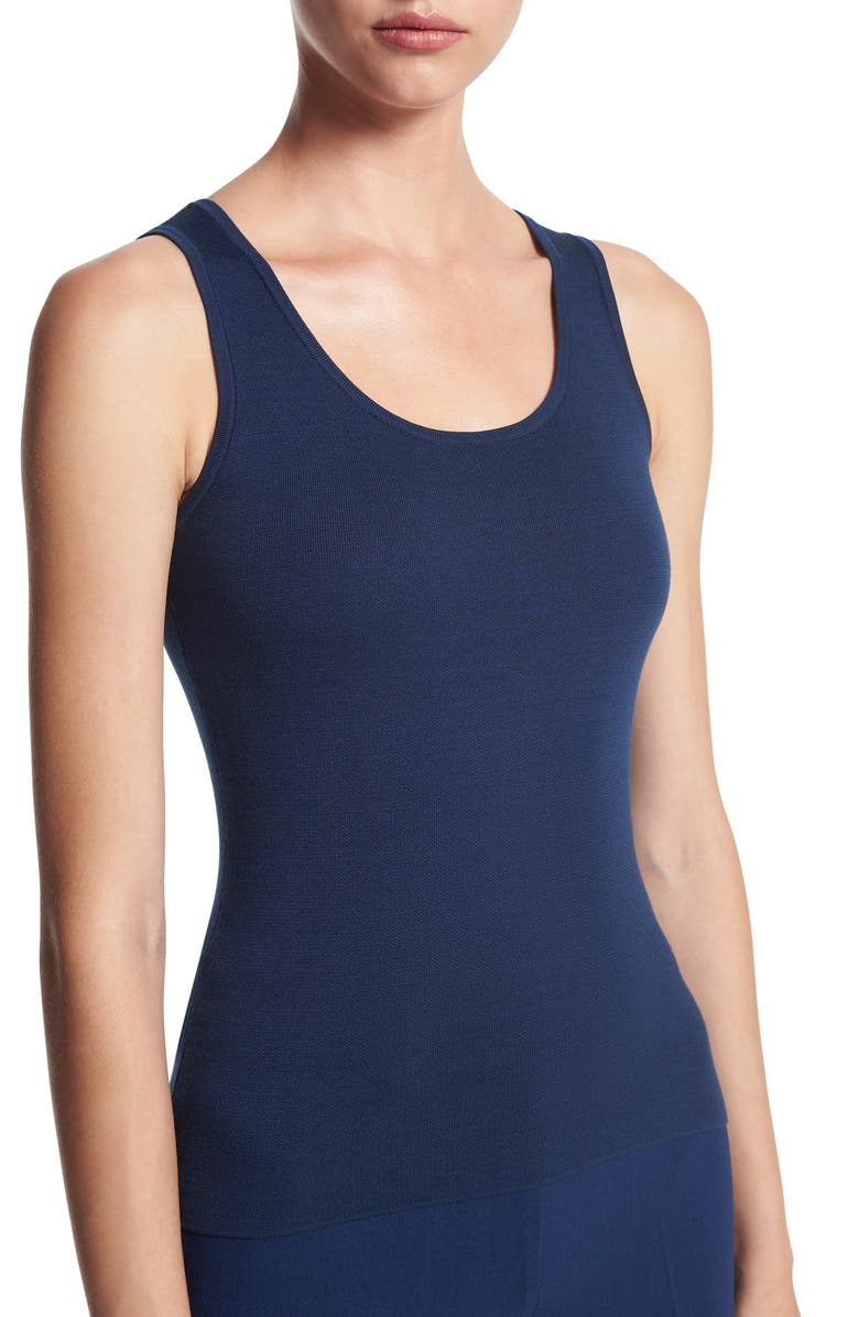 Michael Kors Collection Superfine Silk Tank, Main, color,