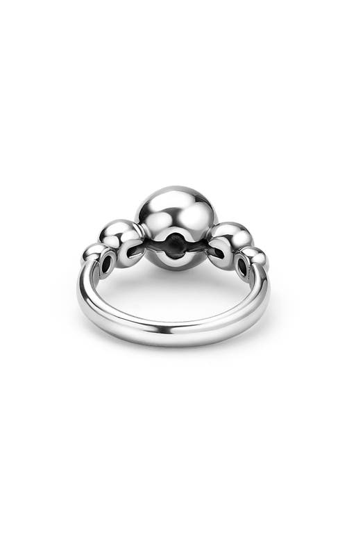 Lagos Sterling Silver Caviar Bubbly Beaded Ring In Metallic
