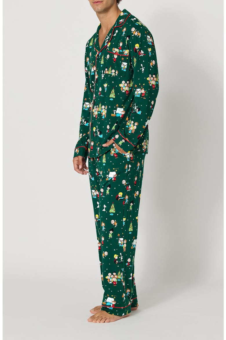 Peanuts Holiday Cotton Jersey Pajamas, Alternate, color, GOOD GRIEF ITS CHRISTMAS