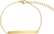 Adornia 18k Gold Plated Bar Bracelet