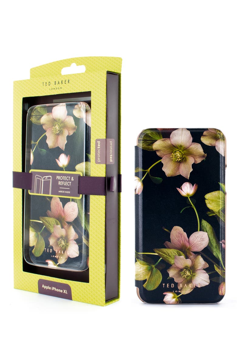 Ted Baker London Arboretum iPhone X/Xs/Xs Max & XR Mirror Folio Case, Alternate, color, 