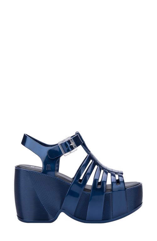 Melissa Station 79 Platform Sandal In Pearly Blue