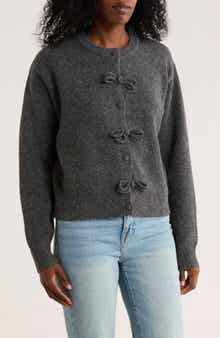 Elodie Bow Button Cardigan