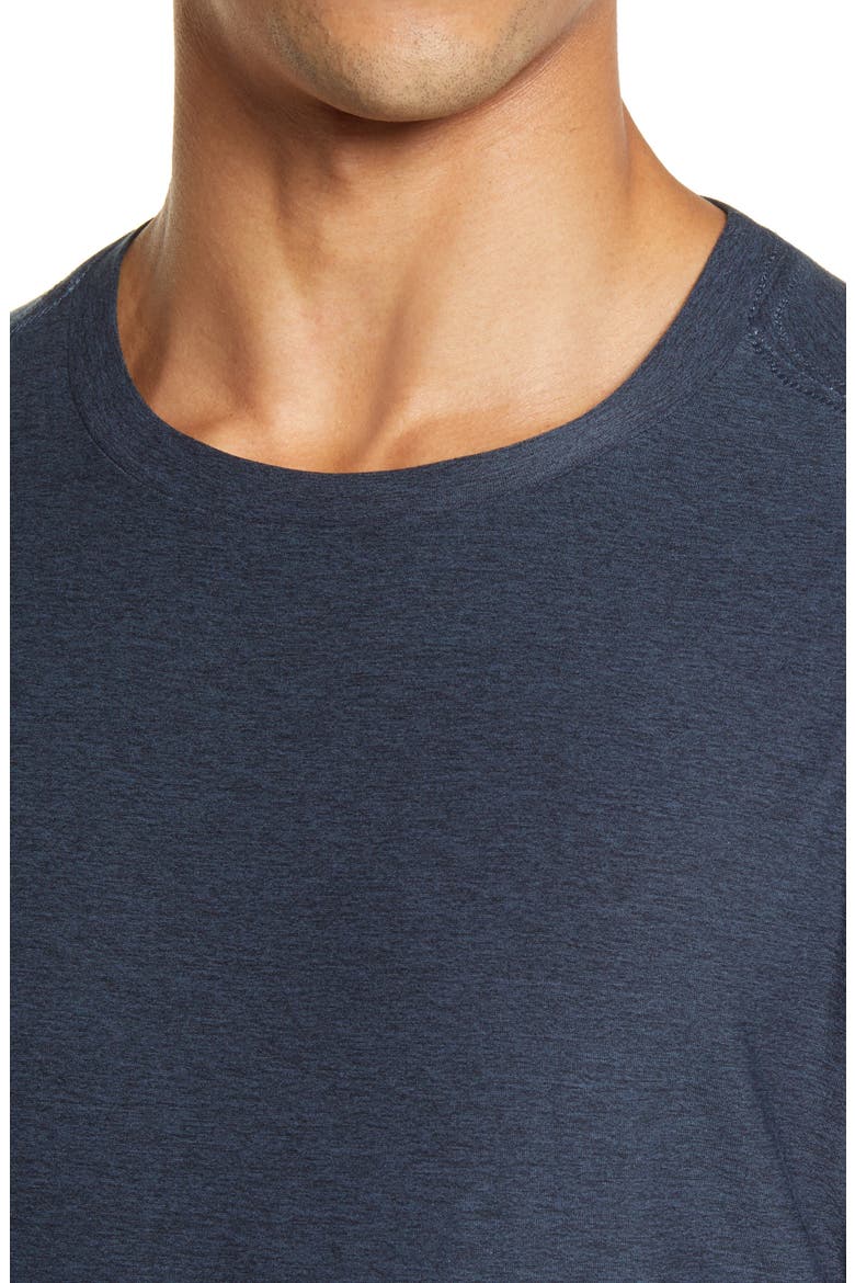 Long Sleeve Strato Tech Tee, Alternate, color, NAVY HEATHER