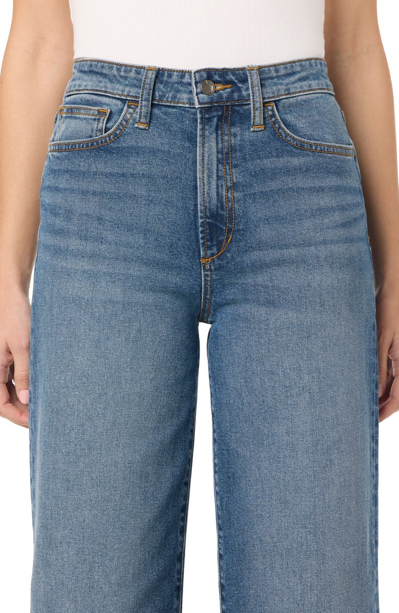 Joe's Cuffed High Waist Ankle Wide Leg Jeans, Alternate, color, Panama