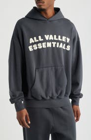 Fear of God Essentials '90s Fit Fleece Logo Hoodie