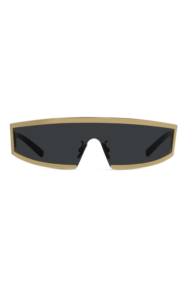 Square Mask Sunglasses, Main, color, GOLD / SMOKE