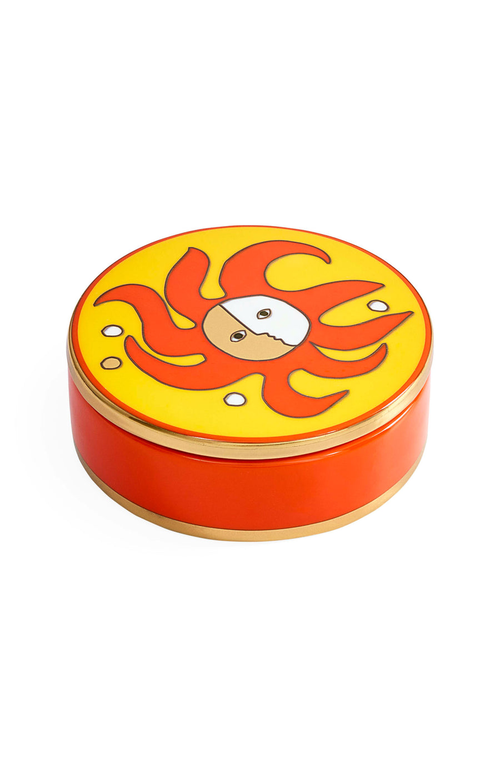 Jonathan Adler Playa Round Box In Multi