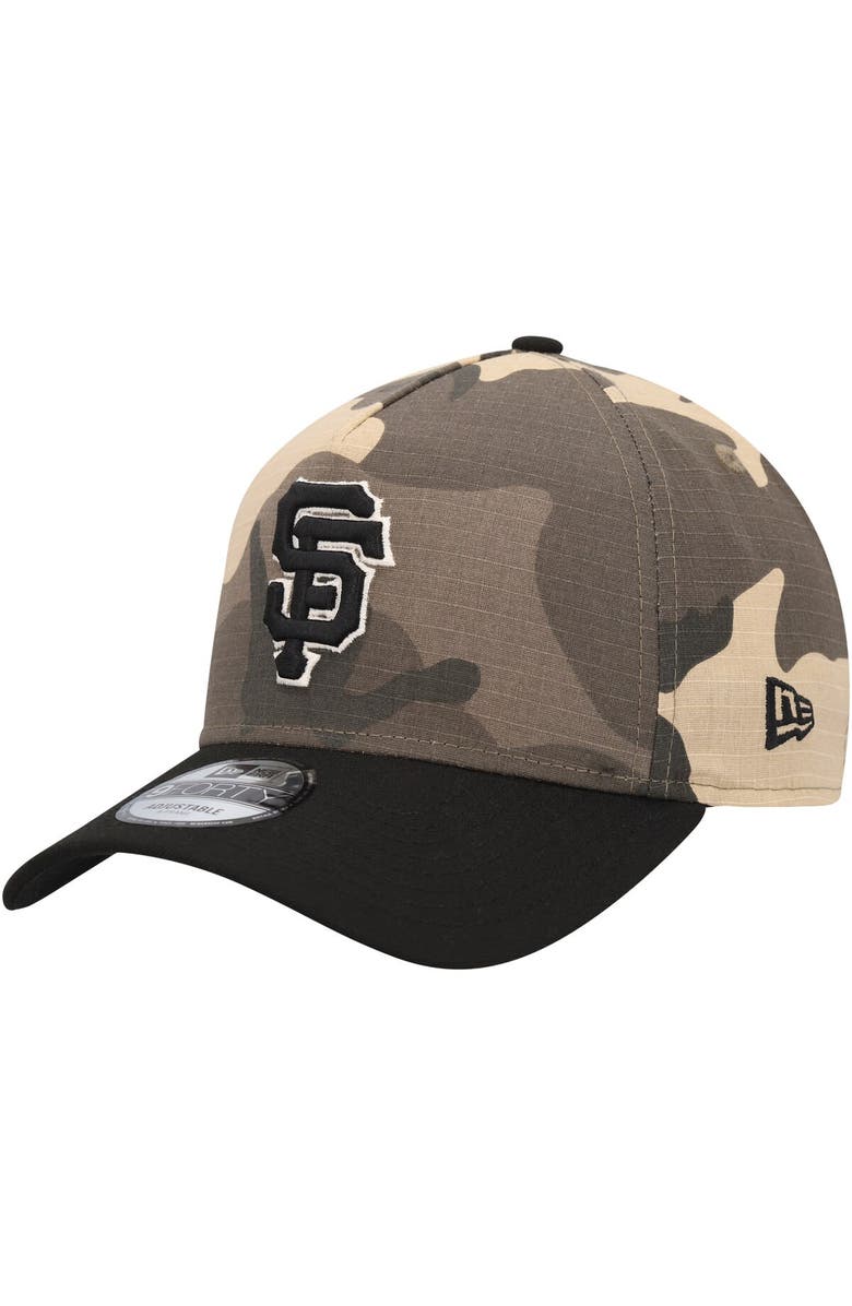 New Era Men's New Era San Francisco Giants Camo Crown A-Frame 9FORTY Adjustable Hat, Alternate, color, 