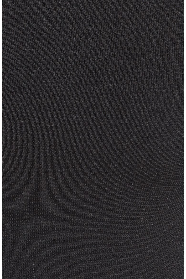Cold Shoulder Knit Body-Con Dress, Alternate, color, BLACK
