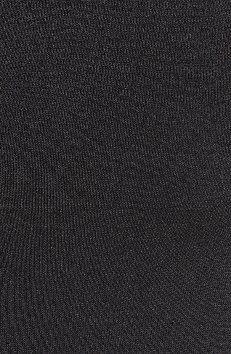 Eliza J Cold Shoulder Knit Body-Con Dress, Alternate, color, 