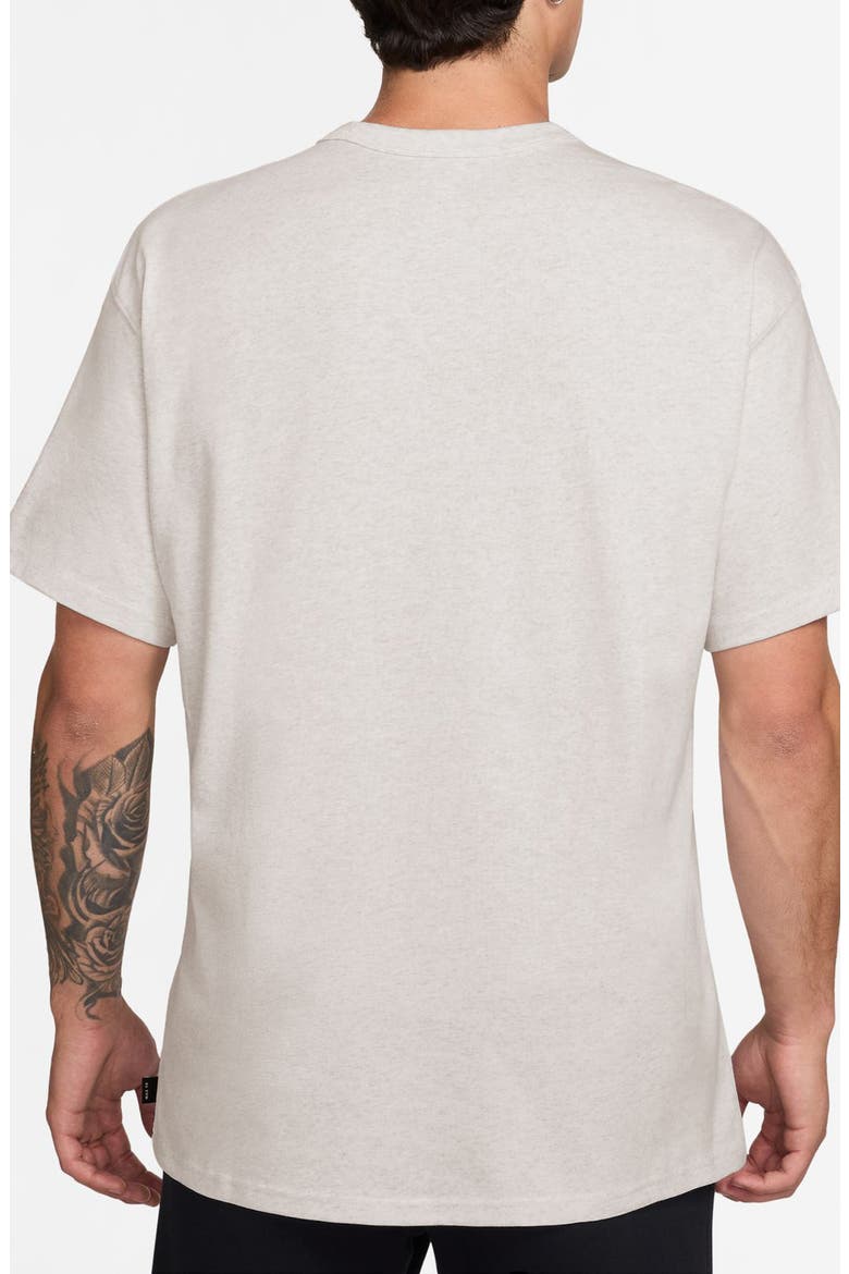 Sportswear Embroidered Swoosh Cotton T-Shirt, Alternate, color, BIRCH HEATHER