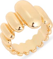 NORDSTROM RACK Wide Puffy Ridged Ring