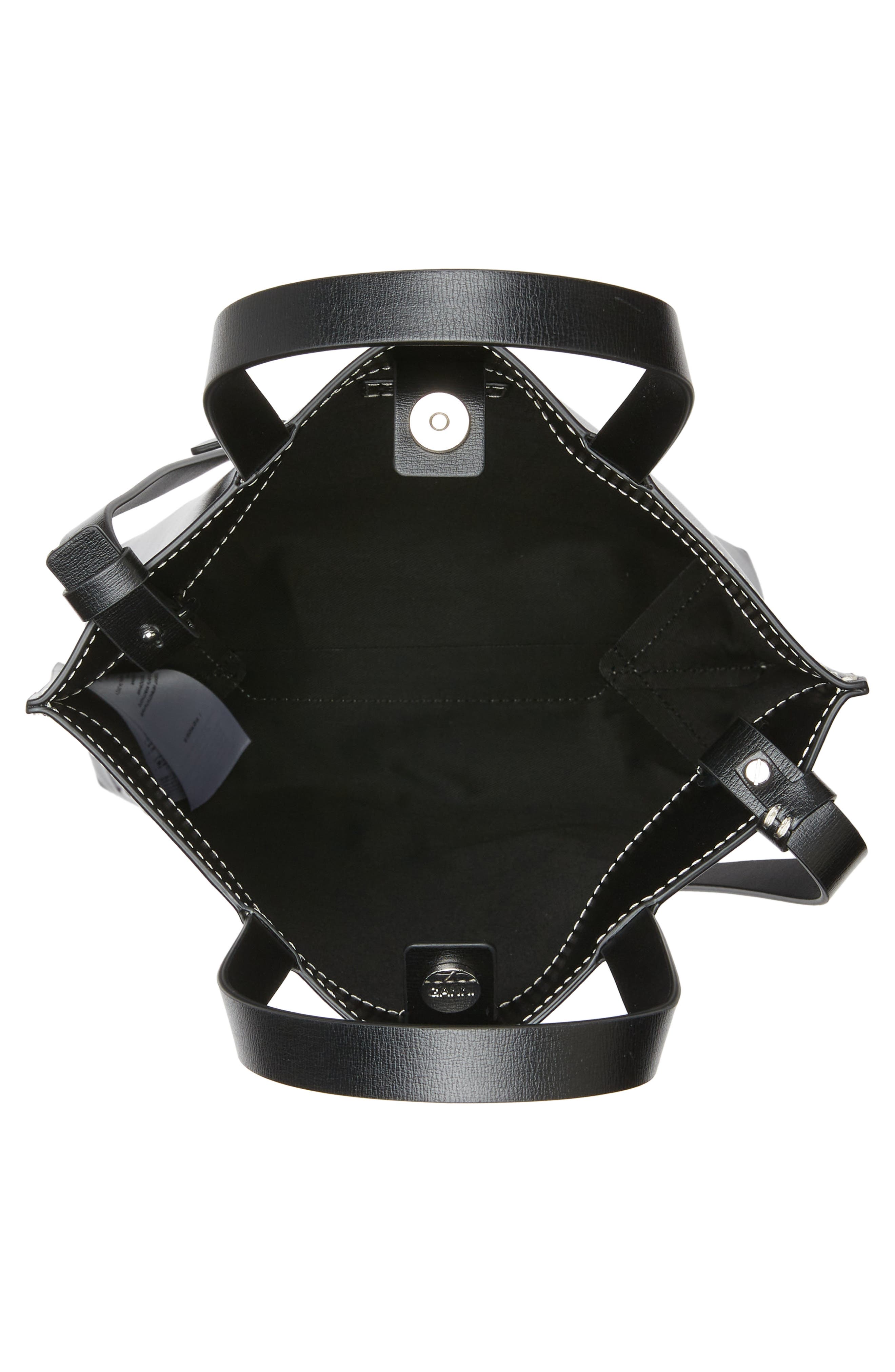 Ganni Medium Banner Recycled Leather Tote, Alternate, color, 