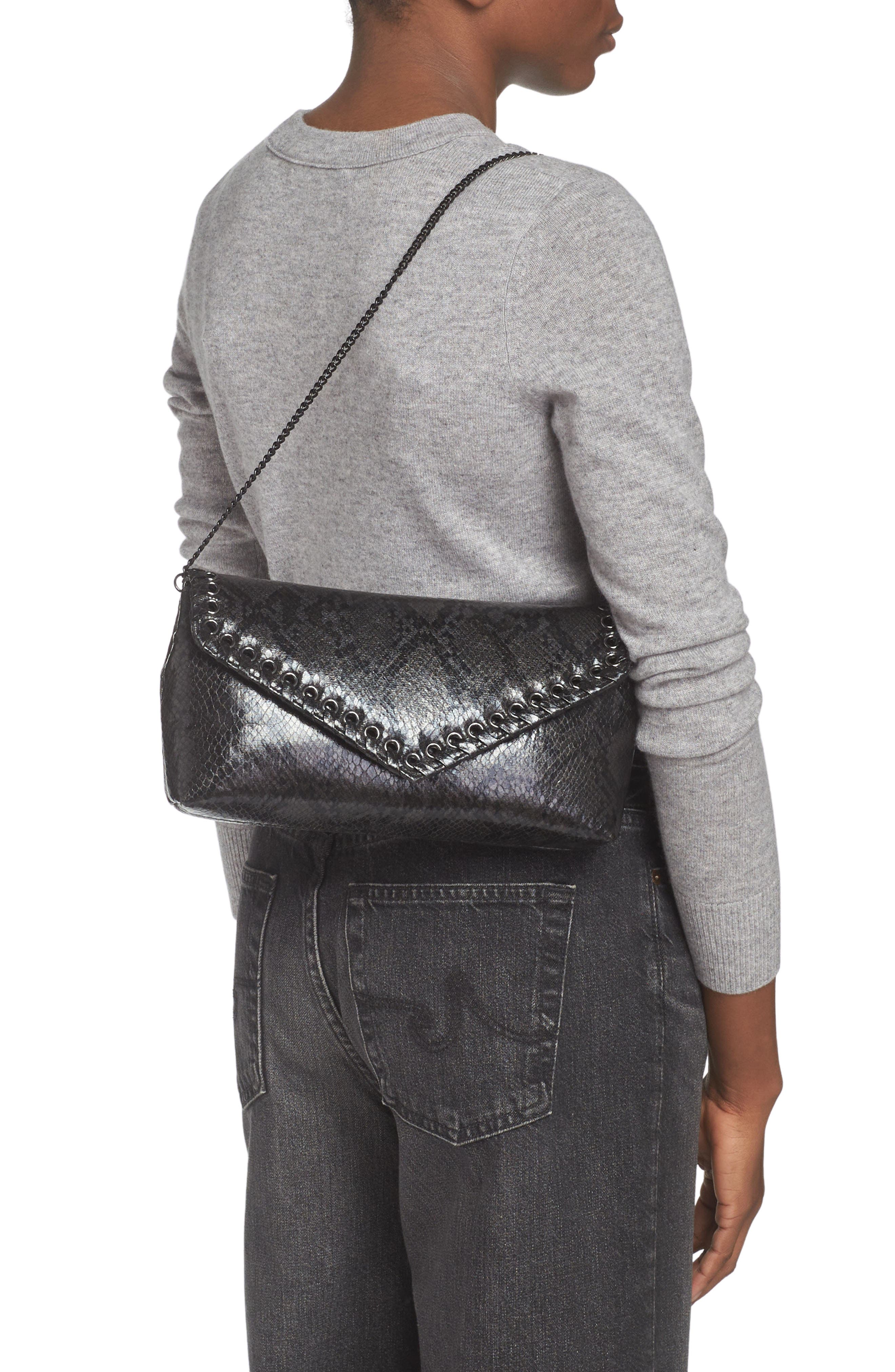 Rebecca Minkoff Whip Envelope Flap Clutch, Alternate, color, 