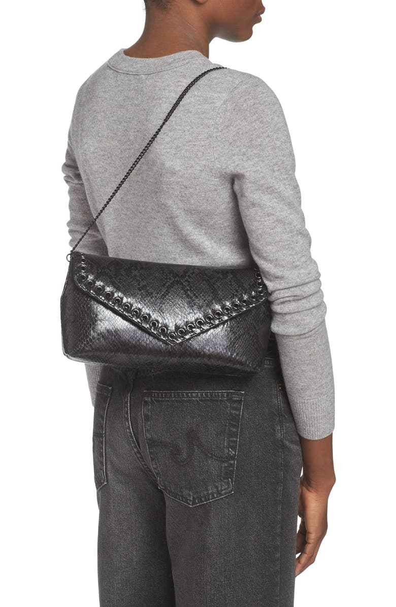 Rebecca Minkoff Whip Envelope Flap Clutch, Alternate, color,