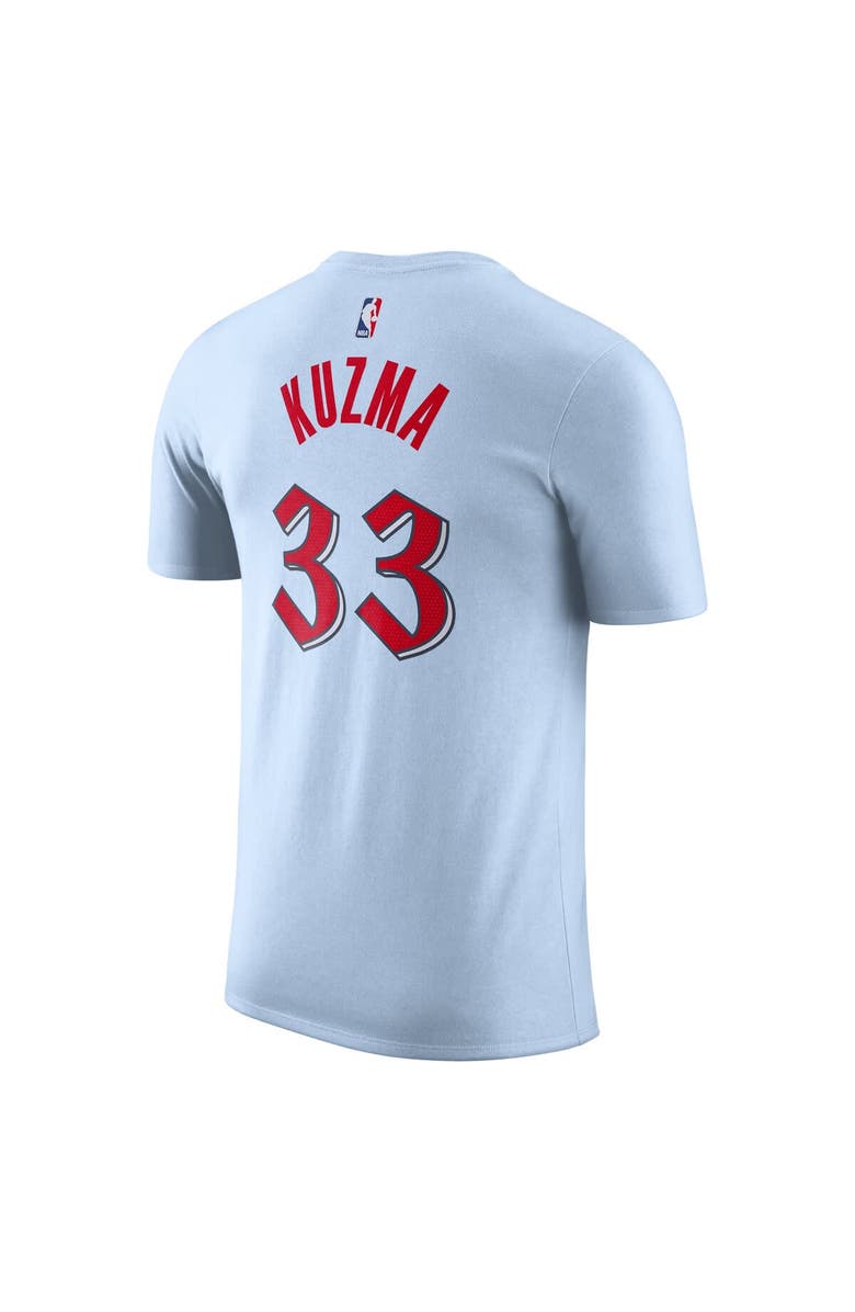 Nike Men's Nike Kyle Kuzma Powder Blue Washington Wizards 2024/25 City Edition Name & Number T-Shirt, Alternate, color, 