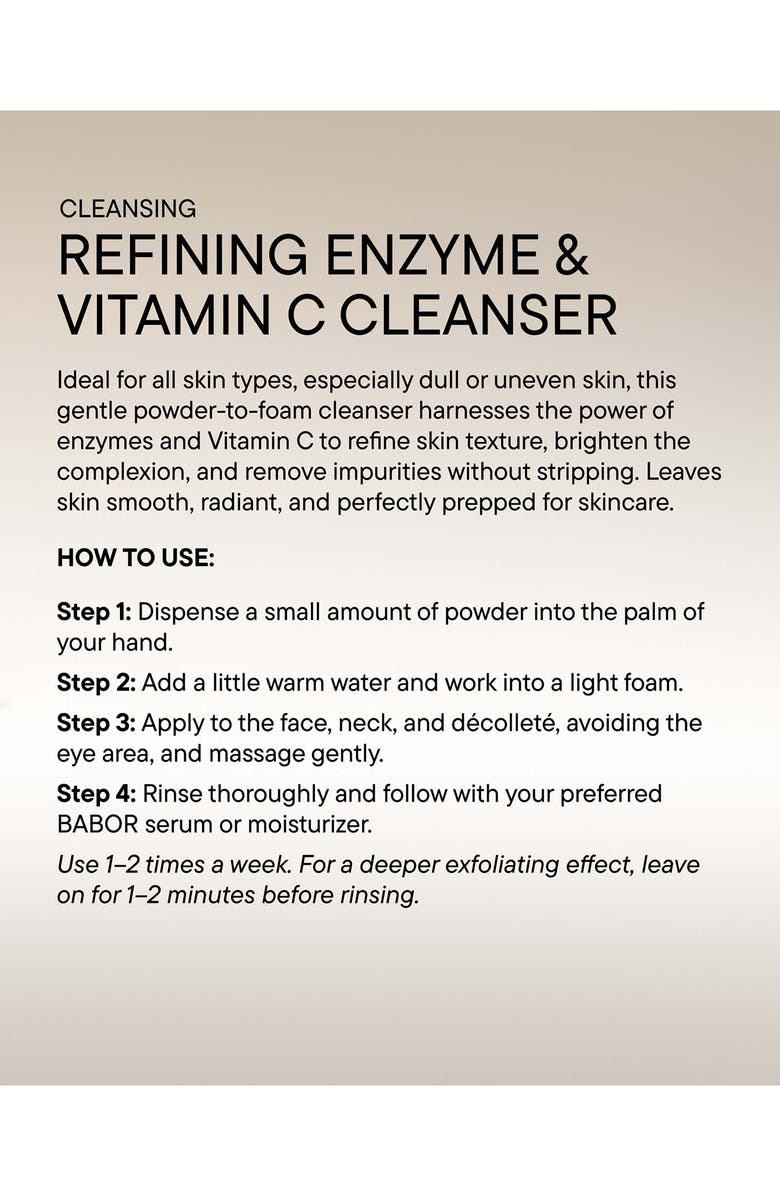 BABOR Refining Enzyme & Vitamin C Cleanser, Alternate, color,