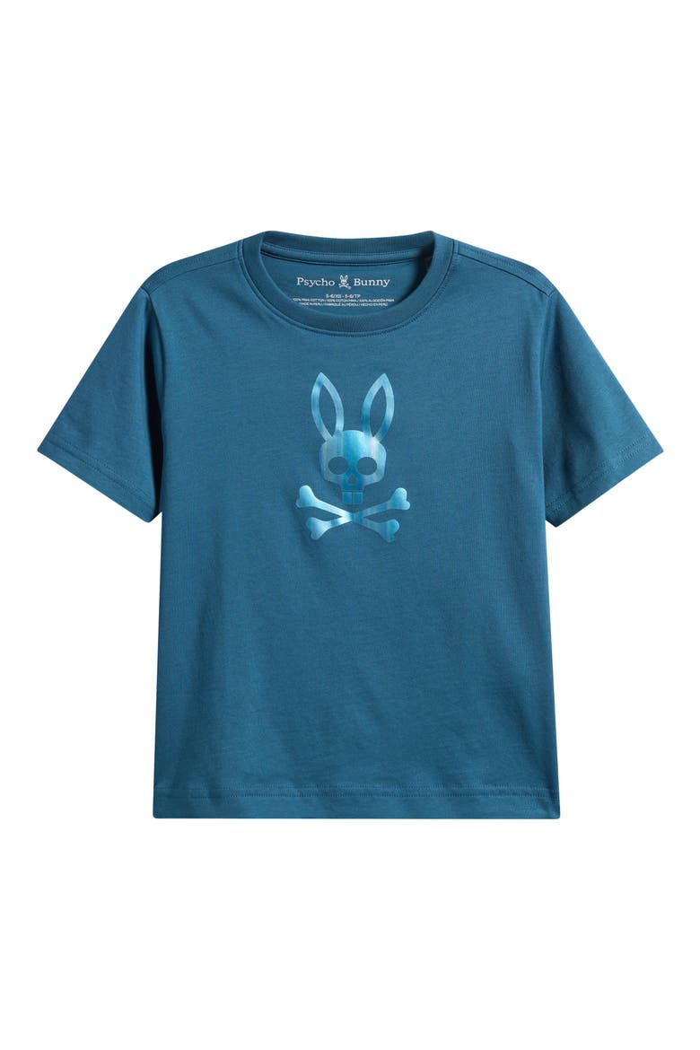 Kids' Nev Bunny Graphic Pima Cotton T-Shirt, Main, color, MALLARD BLUE