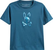 Psycho Bunny Kids' Nev Bunny Graphic Pima Cotton T-Shirt