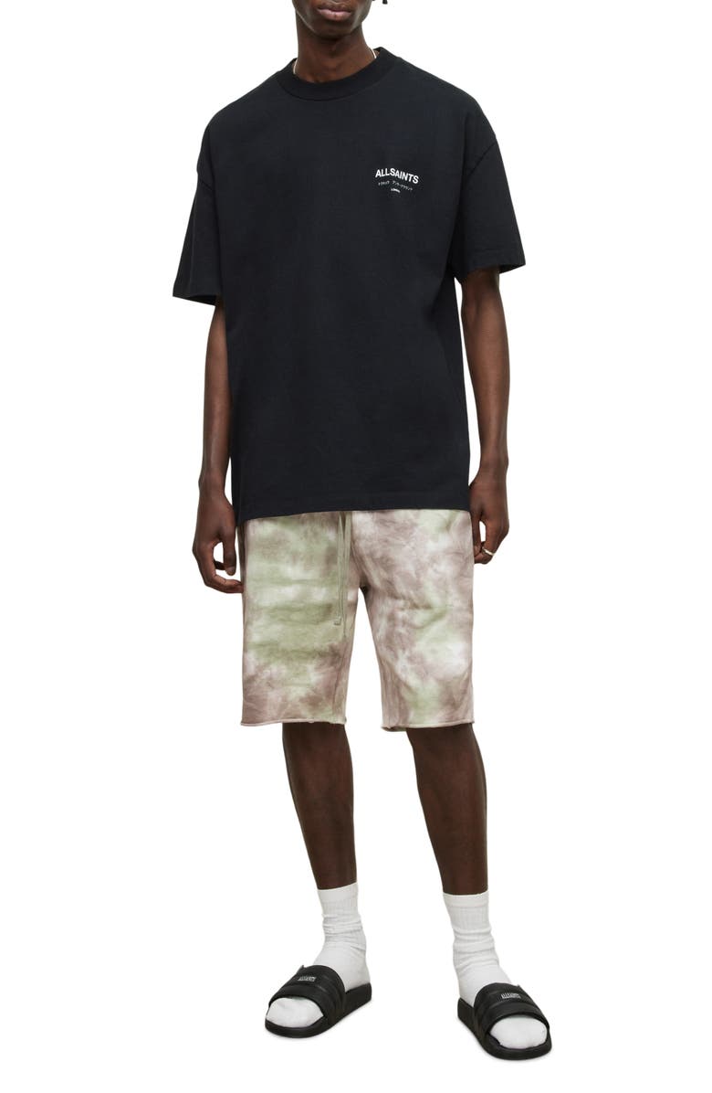 AllSaints Underground Oversize Organic Cotton Graphic T-Shirt, Alternate, color,