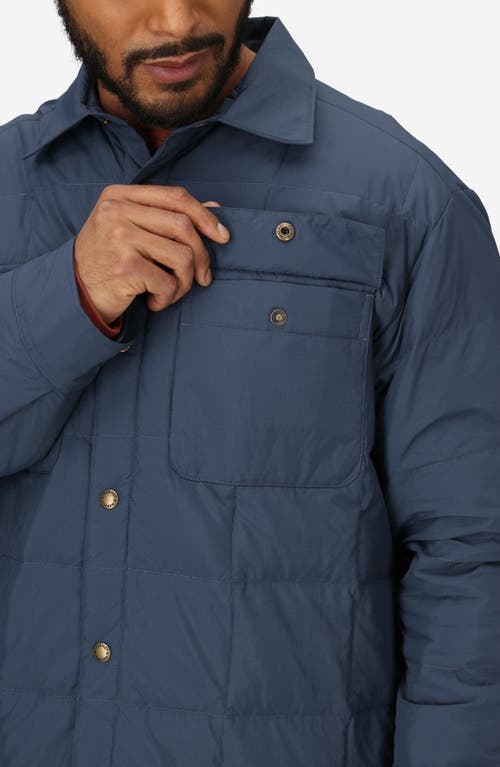 Marmot Ares 700 Fill Power Down Shacket In Blue