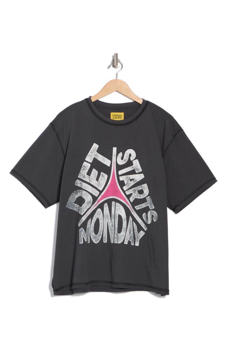 DIET STARTS MONDAY Star Graphic T-Shirt, Alternate, color, 