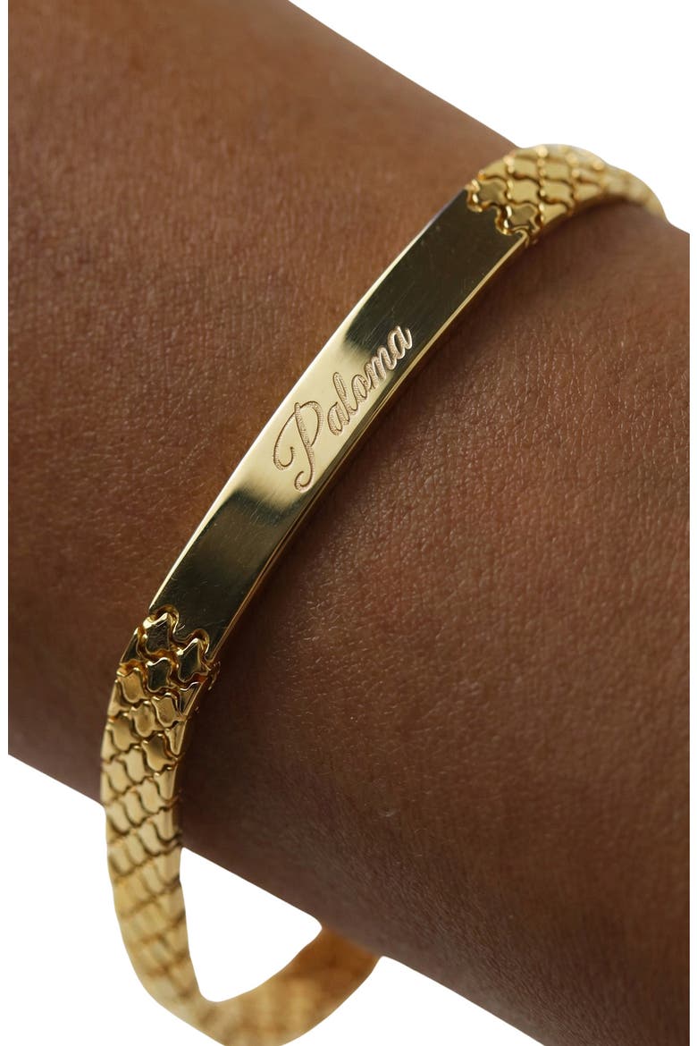 The Engraveable ID Bracelet, Alternate, color, GOLD