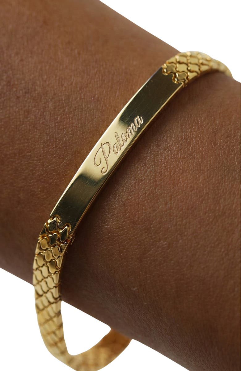 The M Jewelers The Engraveable ID Bracelet, Alternate, color, Gold