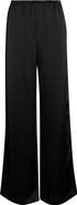 LESET Barb Wide Leg Satin Pants