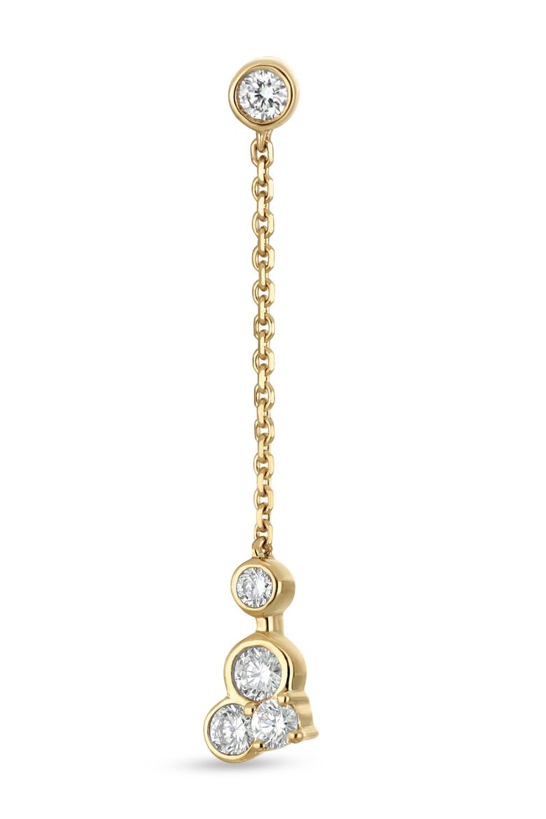 18K Gold Monaco Diamond Chain Drop Earrings, Alternate, color, 18K YELLOW GOLD/ DIAMOND