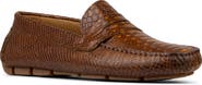 Donald Pliner Alanzo Snakeskin Embossed Penny Loafer