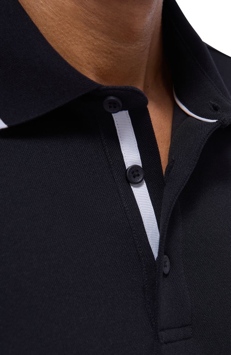 Bugatchi Tipped Piqué Polo, Alternate, color, 