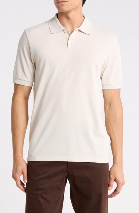 Cotton Blend Piqué Knit Polo