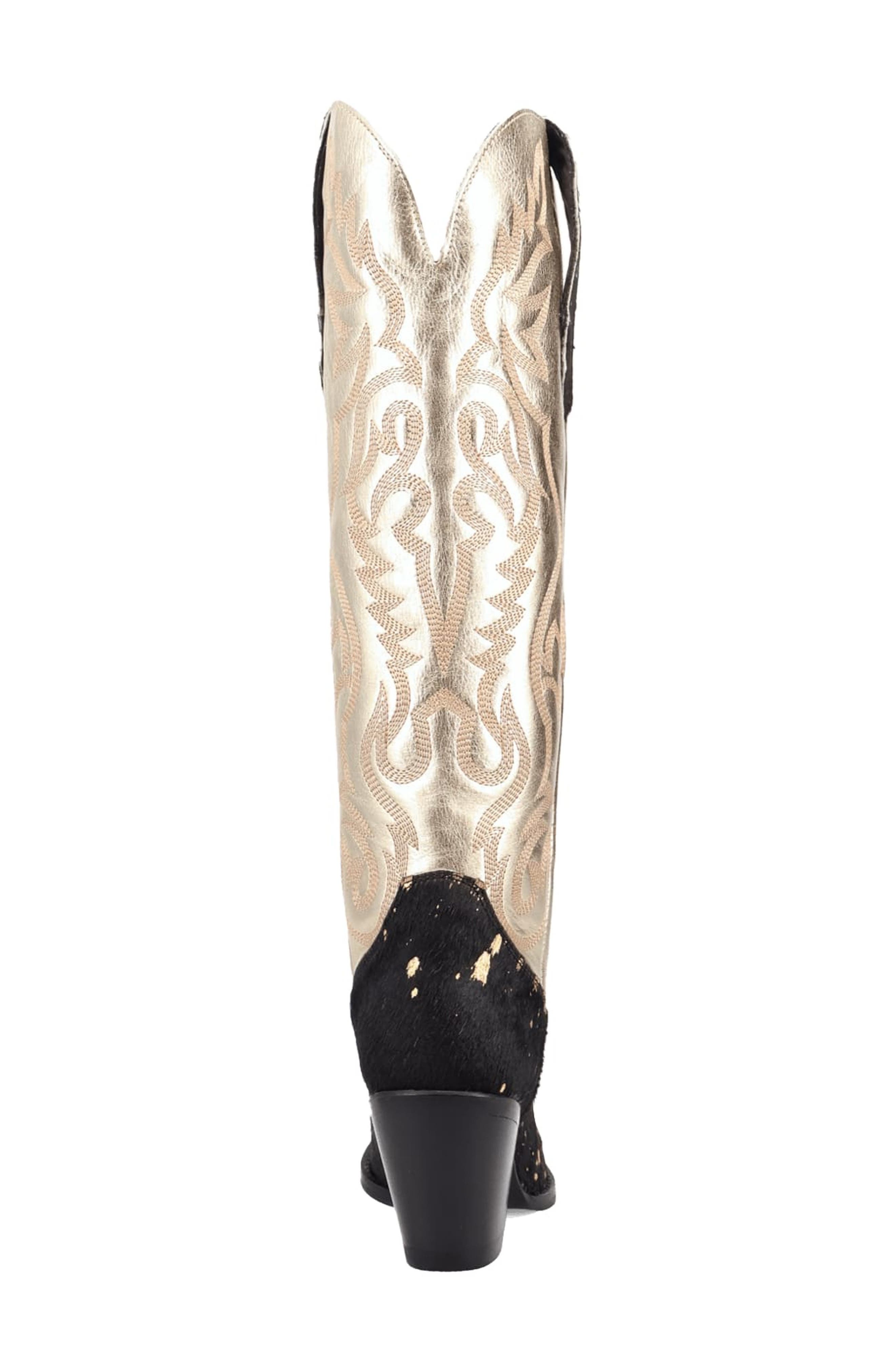 Dingo Take No Bull Knee High Western Boot, Alternate, color, Black