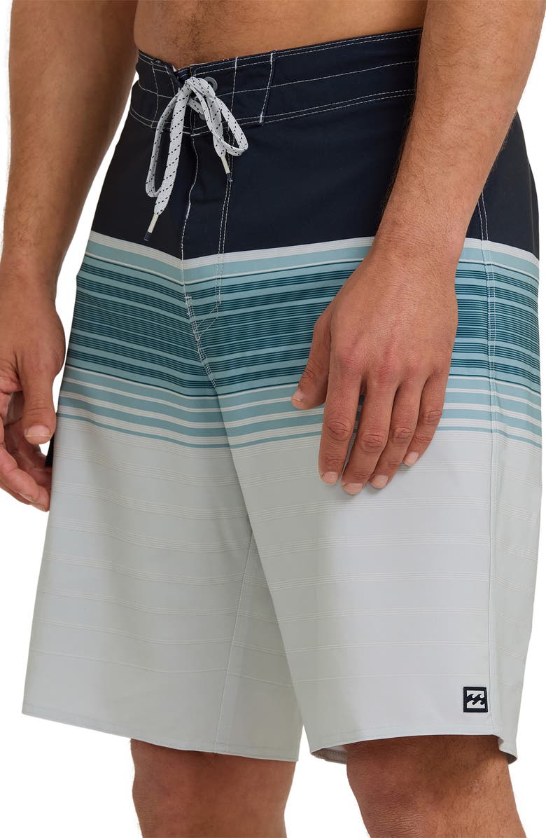 Billabong All Day Stripe Board Shorts, Alternate, color, Wisp Blue