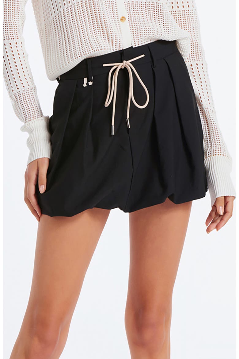 Sporty Bubble Skirt, Main, color, Black