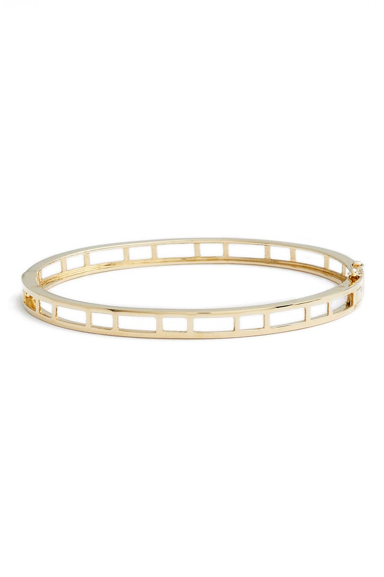 14K Caged Bangle (Nordstrom Exclusive), Main, color, YELLOW GOLD
