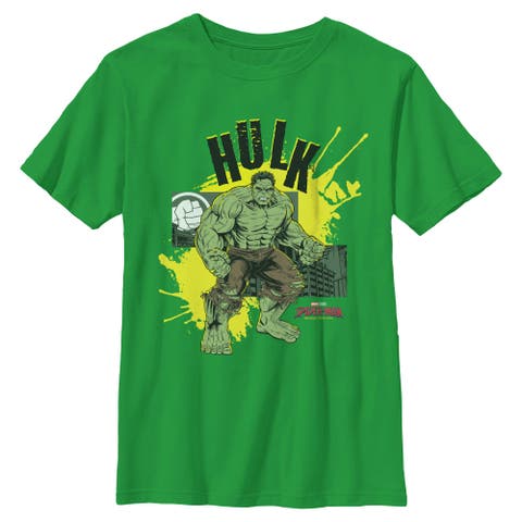 Boy's Spider-Man Brand New Day Hulk Strikes Again  Graphic T-Shirt