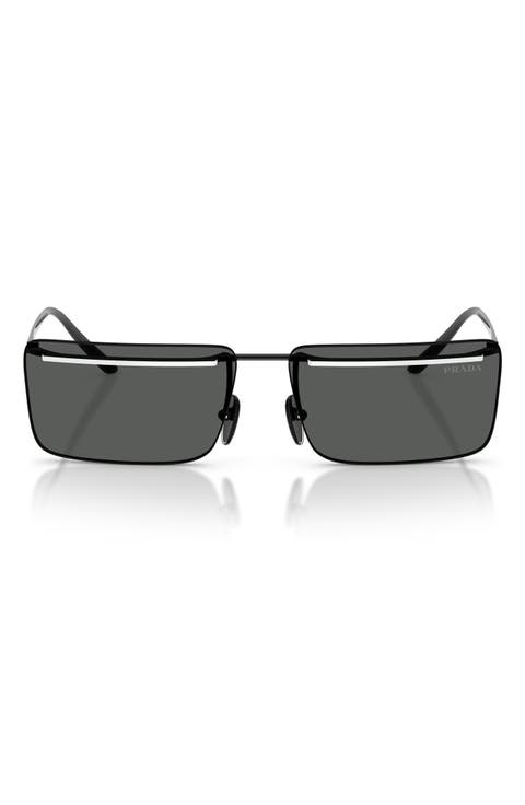 60mm Rectangular Sunglasses