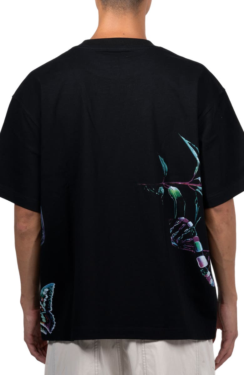 PLEASURES Jellyfish Logo Embroidered Graphic T-Shirt, Alternate, color, 