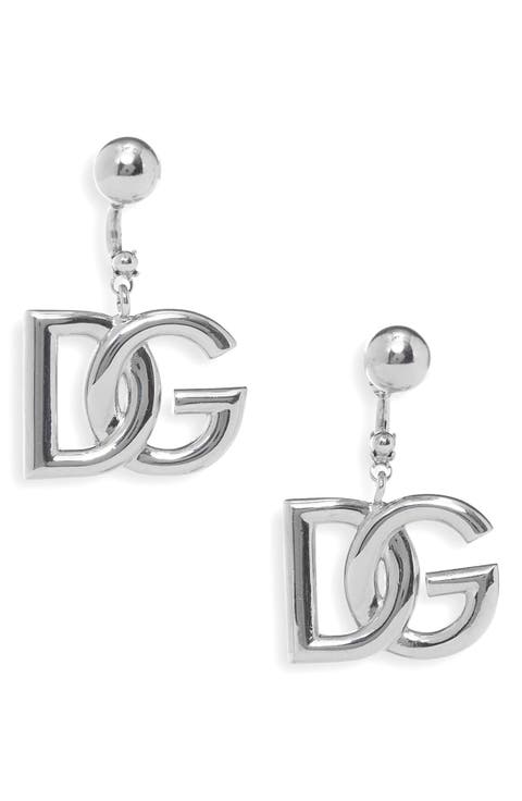 Logo Drop Back Earrings