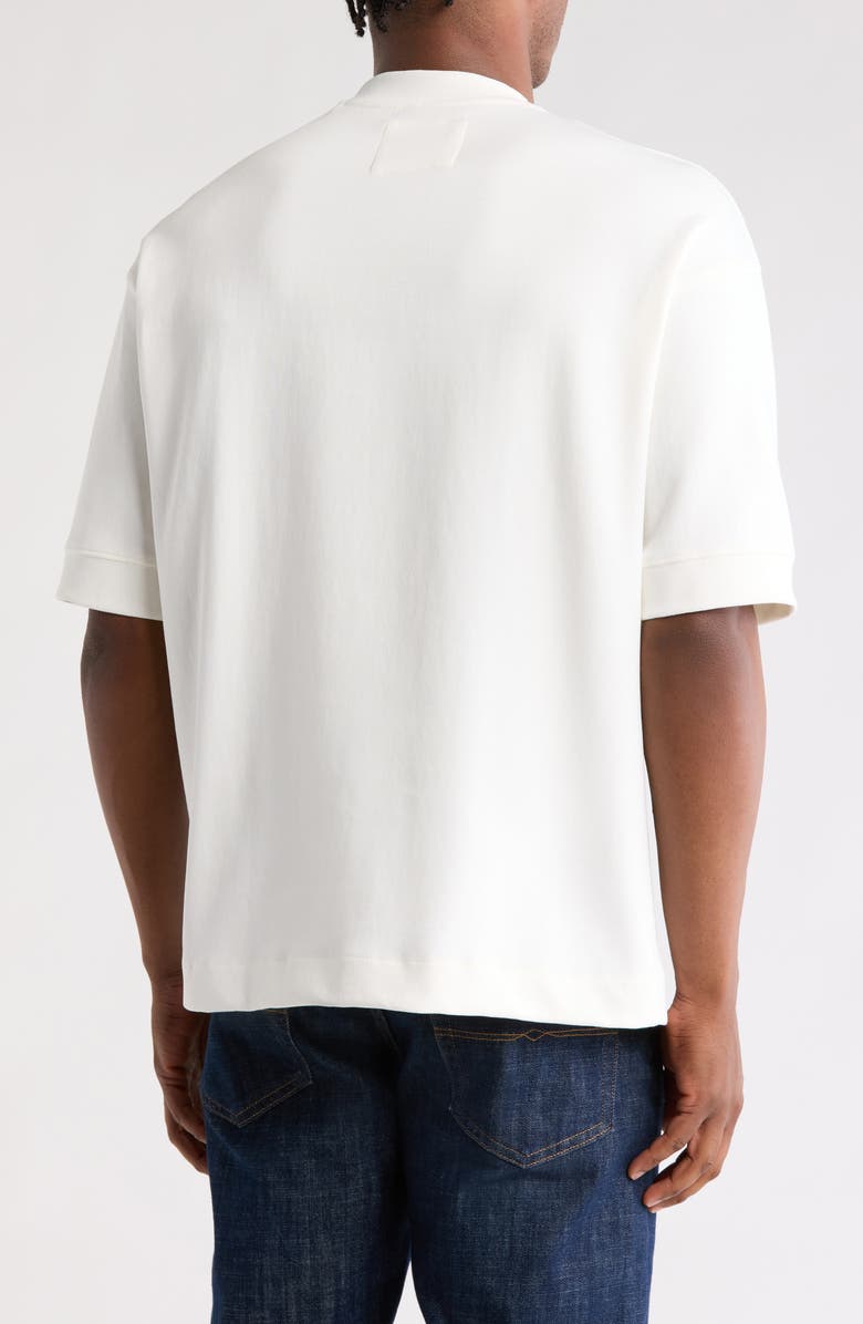 DENIM AND FLOWER Heavyweight Crewneck T-Shirt, Alternate, color, Off White