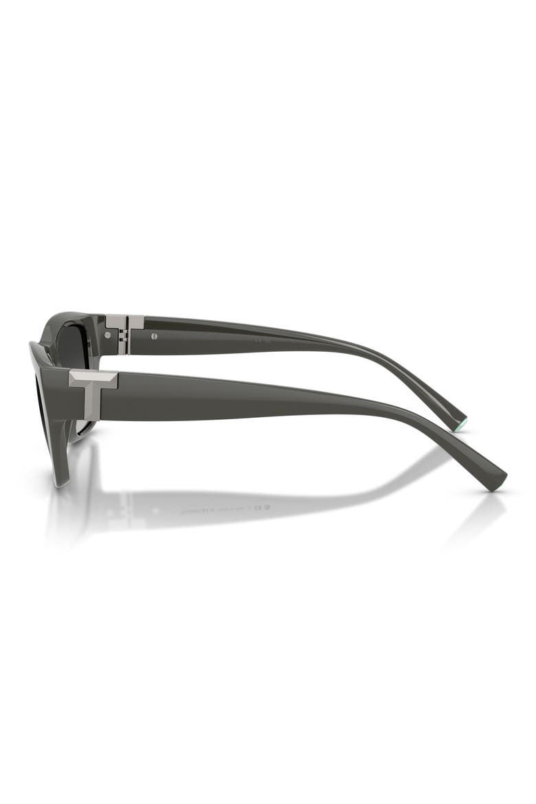 56mm Rectangular Sunglasses, Alternate, color, COCA COLA SAPPHIRE / GRAY