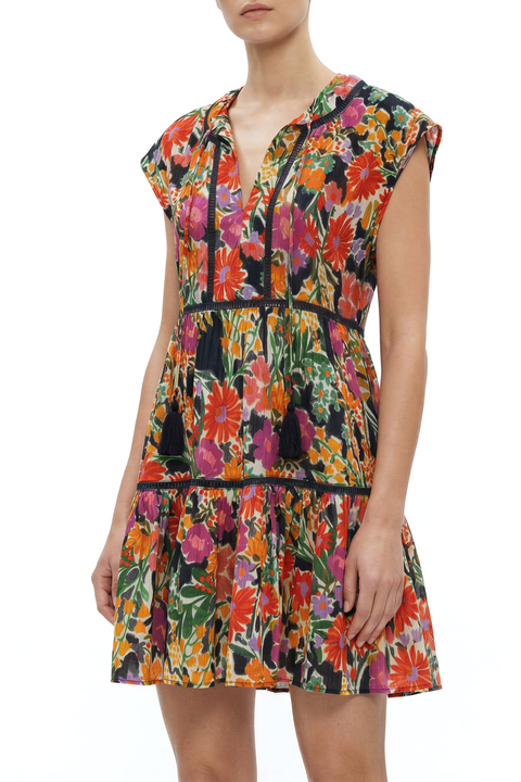 Gari Cotton Cover-up Cap Sleeve Dress