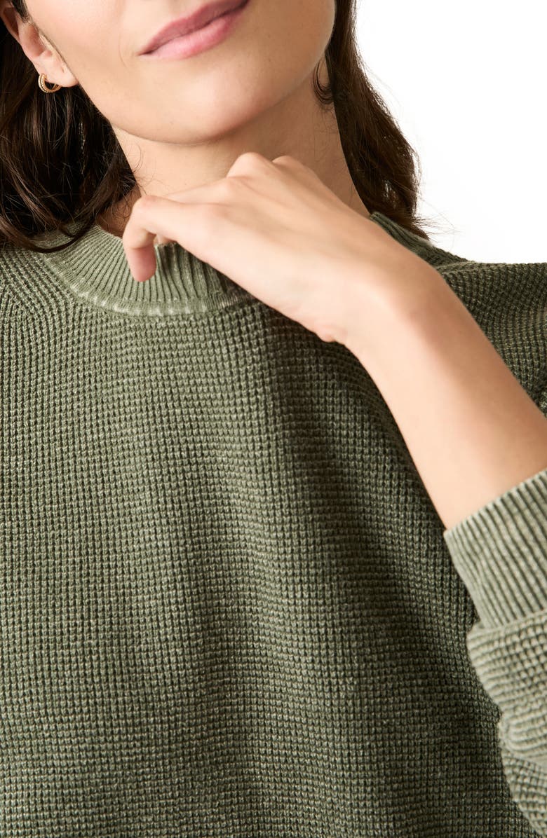 Faherty Sunwash Organic Cotton Crewneck Sweater, Alternate, color, Beetle