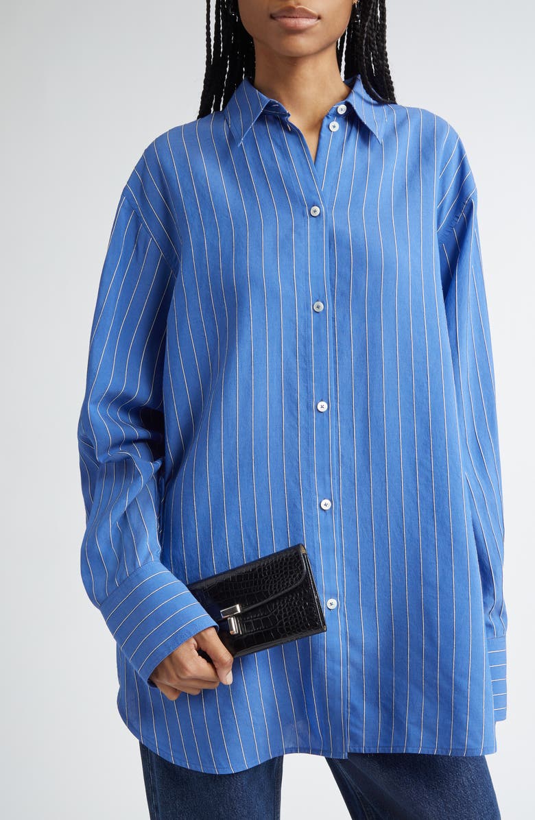 TOTEME T-Lock Croc Embossed Leather Wallet, Alternate, color, Black